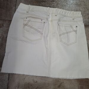 LOFT Cream Mini Pencil Skirt Resort Wear